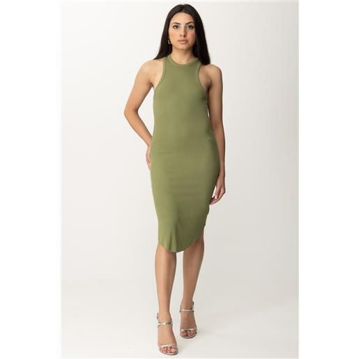 Replay abito a costine midi aderente donna w9017a00023687g
