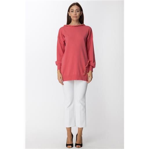 Simona Corsellini maglia con dettagli intrecciati donna a22cpmge11