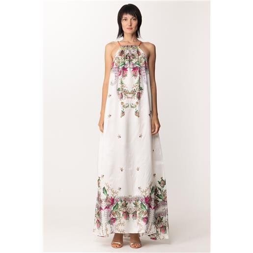 Just Cavalli abito lungo con stampa fiori donna s04ct1203