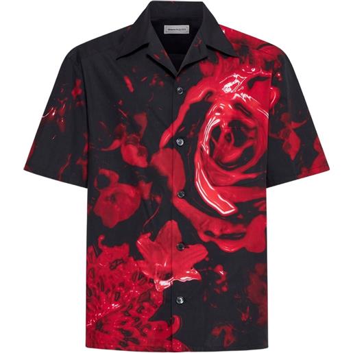Alexander McQueen camicia dutch flower - nero
