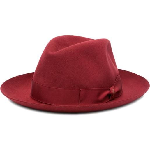 Borsalino cappello con fiocco - rosso