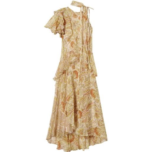 TWINSET abito asimmetrico - toni neutri