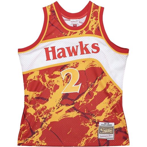 Mitchell & Ness t-shirt nba atlanta hawks 1991 stacey augmon - rosso