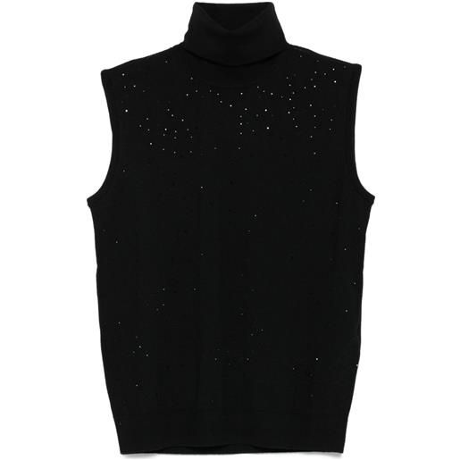 Emporio Armani canotta a collo alto - nero