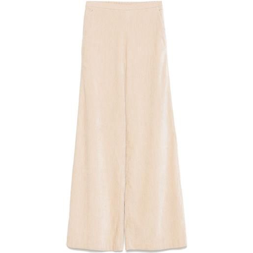 Forte Forte pantaloni con finitura in rilievo - toni neutri