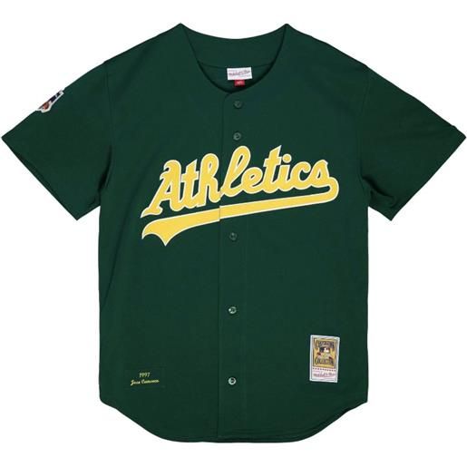 Mitchell & Ness maglia da baseball "mlb oakland athletics 1997 jose canseco" - verde