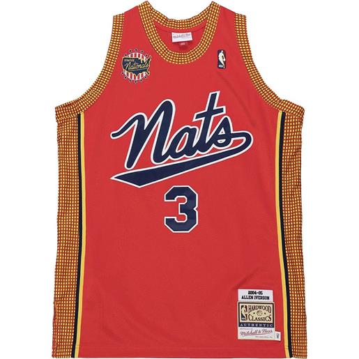 Mitchell & Ness maglia da basket "nba philadelphia 76ers 2004 allen iverson" - rosso