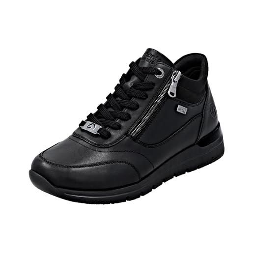 Remonte D2v01 Sneaker Basse Donna: Comfort E Leggerezza Con Larghezza Comfort, Colore Nero, Taglia 39