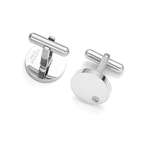 DOLOVE Gemelli Argento Matrimonio Set Gemelli Uomo Gemelli con