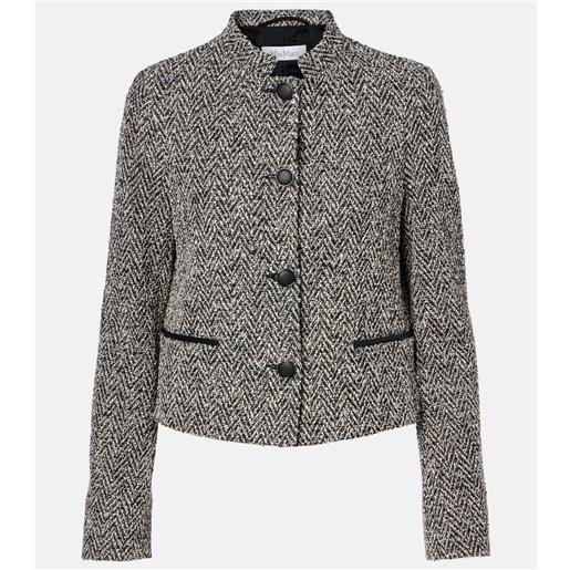 Max Mara giacca donald in misto cotone e lana