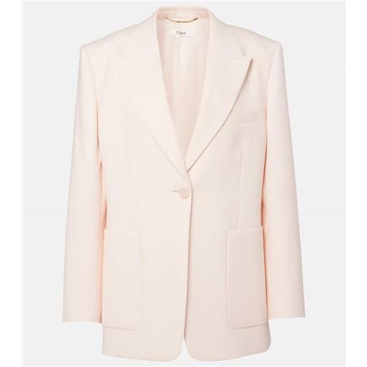 Chloe chloã© blazer in gabardine di lana