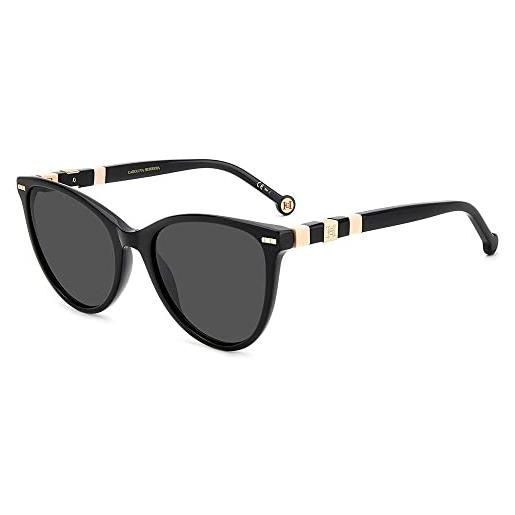 Carolina Herrera her 0107/s kdx/ir black nude sunglasses women's acetate, standard, 57