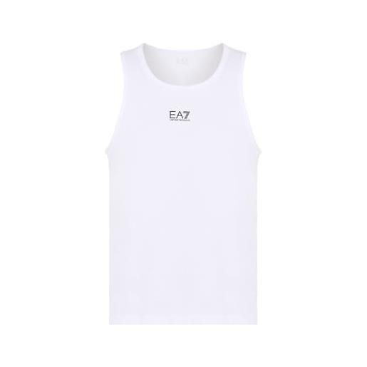 EA7 emporio armani core identity canotta, bianco, bianco, l