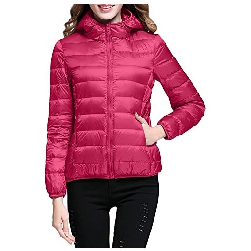 Meaunzyl piumino donna 100 grammi mezza stagione avvitato trapuntato con cappuccio piumino leggero elegante giacca donna giacconi invernale cappotto piumino ultraleggero pesante giubbotti imbottiti giubbini