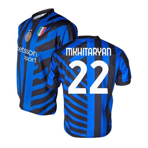 Inter 2024/2026, maglia home 2024/2025 unisex, neroazzurro, 12 anni