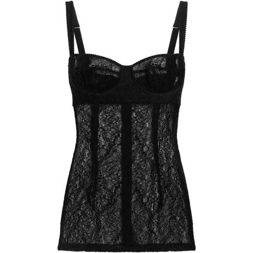 Dolce & Gabbana corsetto in pizzo - nero