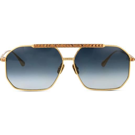 ANNA-KARIN KARLSSON occhiali da sole le boss 2.0 geometrici - oro