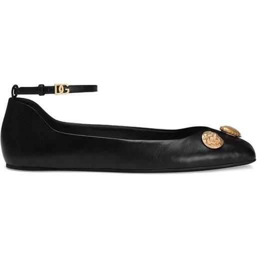 Dolce & Gabbana ballerine con decorazione - nero