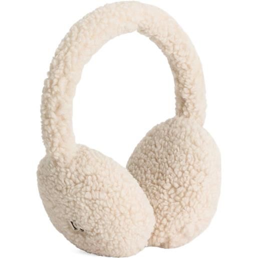 Dolce & Gabbana Kids paraorecchie con placca logo - toni neutri