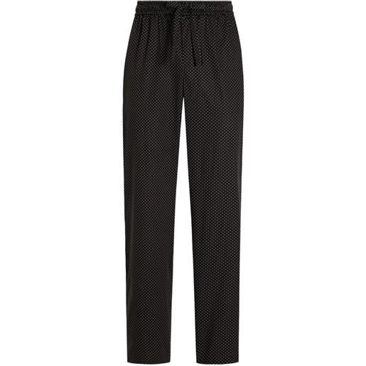 Dolce & Gabbana pantaloni con coulisse - nero