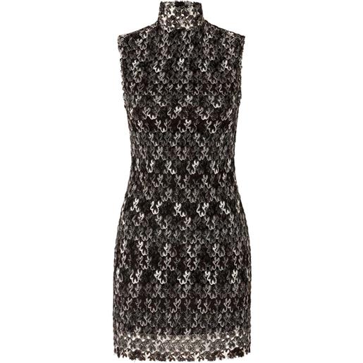 Missoni abito corto con orlo a smerlo - nero