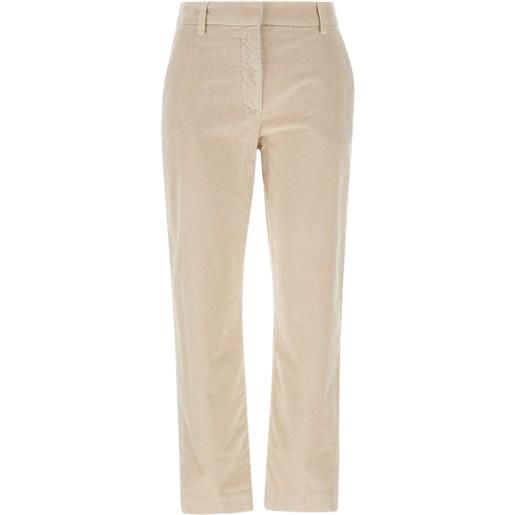 Eleventy pantaloni a coste - toni neutri