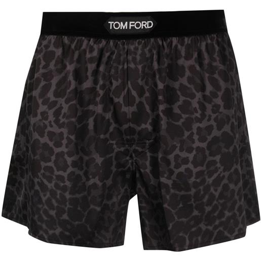 TOM FORD boxer leopardati - nero