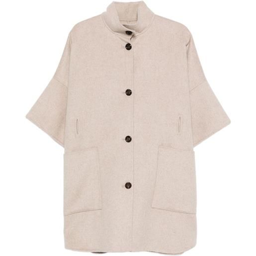LIU JO cappotto monopetto - toni neutri