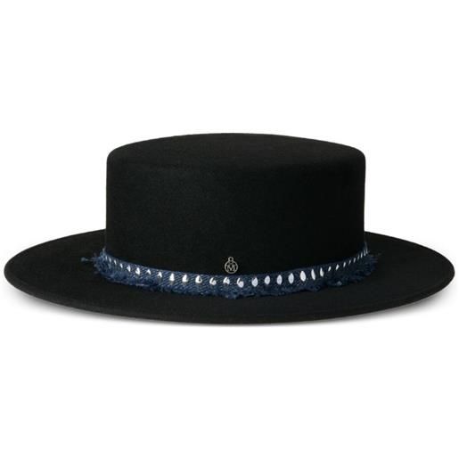 Maison Michel cappello con logo - nero