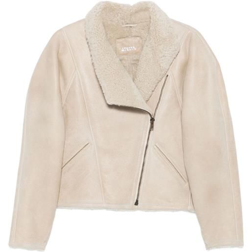 ISABEL MARANT giacca blondine con zip - toni neutri