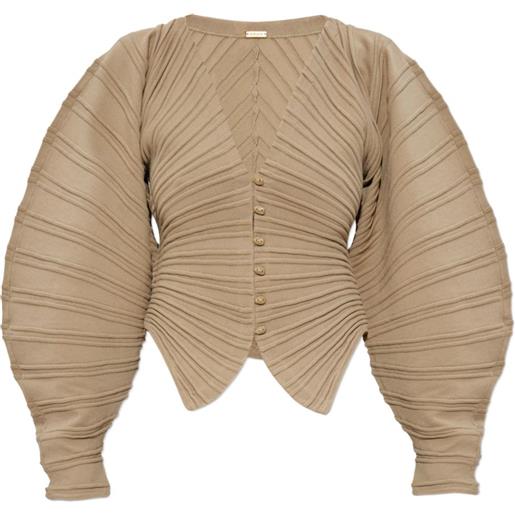 Cult Gaia cardigan con maniche a palloncino - toni neutri