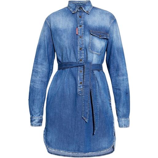 DSQUARED2 abito corto con bottoni - blu