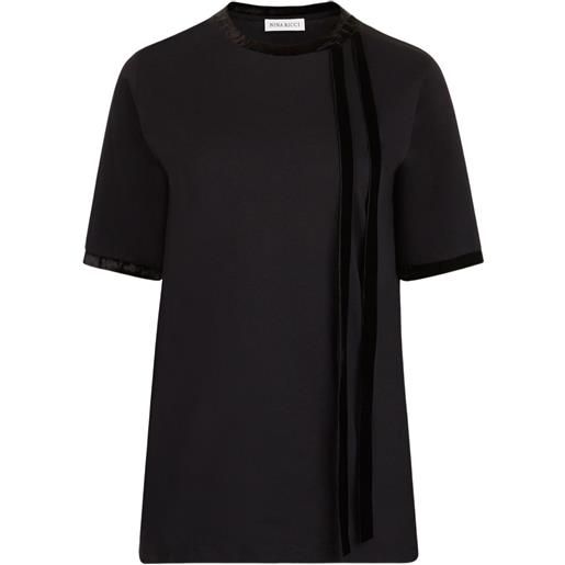Nina Ricci top a maniche corte - nero