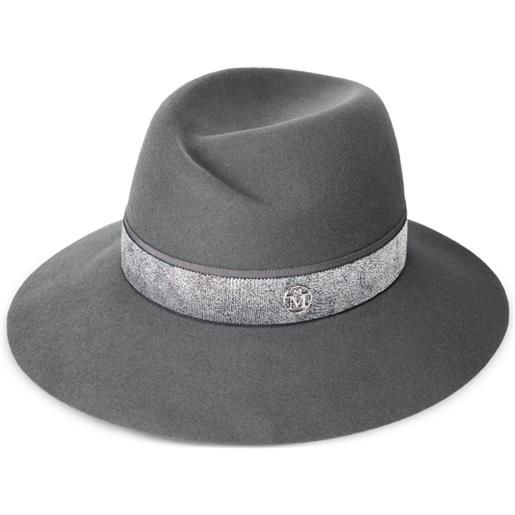 Maison Michel cappello con applicazione - grigio