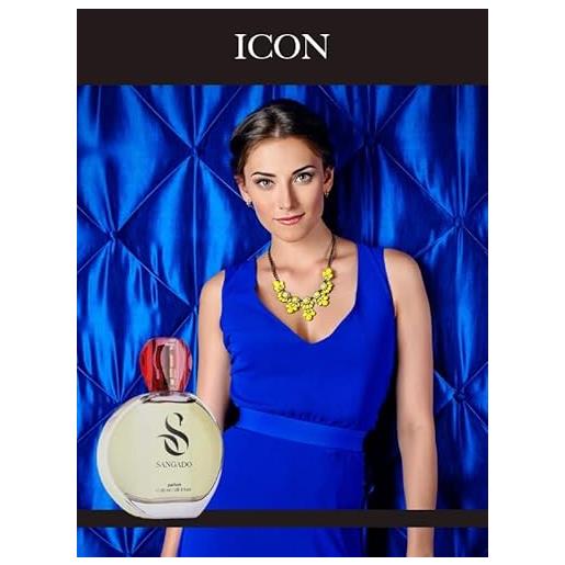 SANGADO icon di SANGADO, profumo per donne (parfum), lunga durata 8-10 ore, fragranza lussuosa, 60 ml, codice: 931