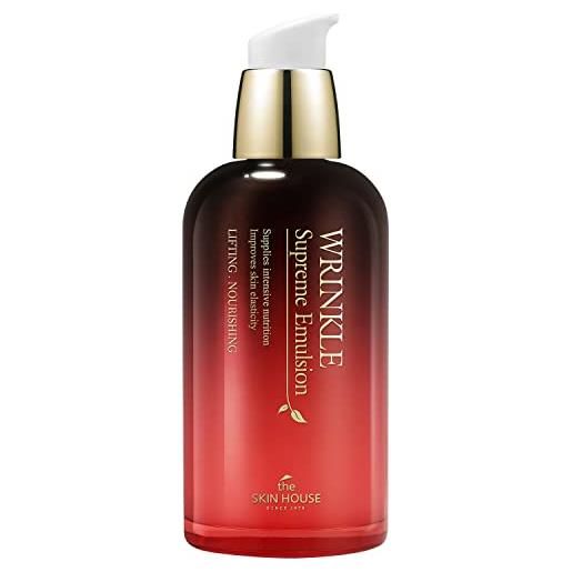 The Skin House wrinkle supreme emulsione 130 ml attiva i processi rigenerativi The Skin House wrinkle supreme emulsione, 4,4 oz