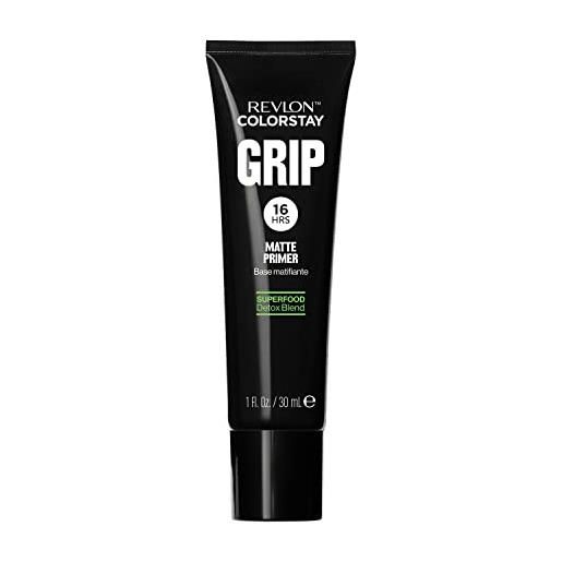Revlon color. Stay grip primer opacizzante e mattificante per il trucco del viso, assorbe il sebo, attenua le imperfezioni e riduce l'aspetto dei pori, 30 ml