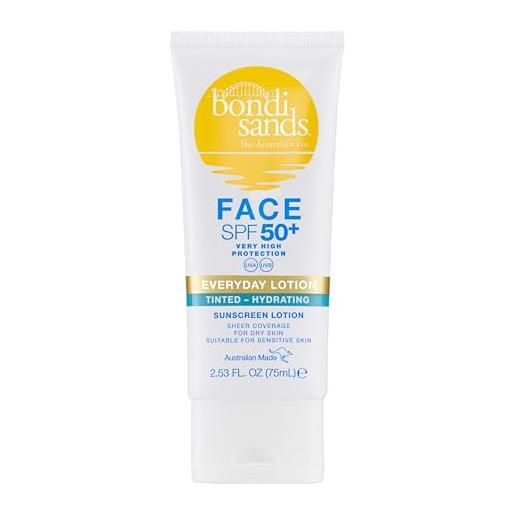 Bondi sands spf 50+ fragrance free hydrating tinted face lotion 75ml