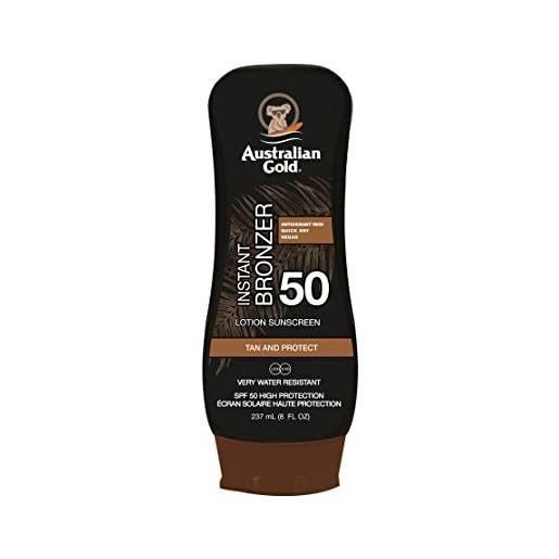 Australian Gold protezione spf50 lotion con bronzer