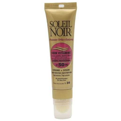 Soleil Noir combi soin vitaminé 50/stick ip30, 20 ml