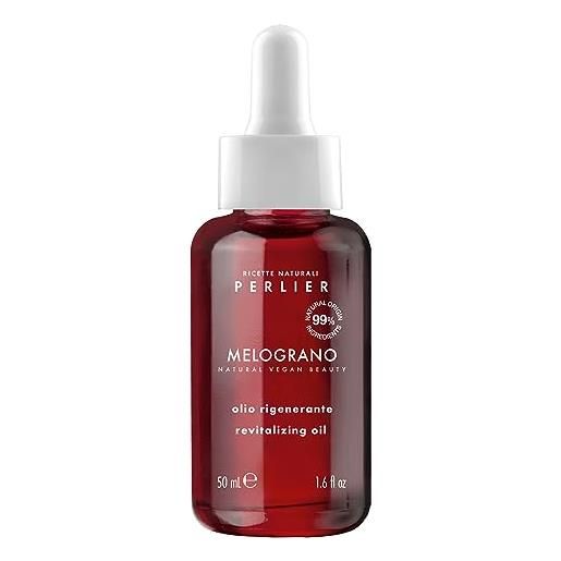 Perlier melograno olio rigenerante viso - formula con il 99% di ingredienti di origine naturale - 50 ml