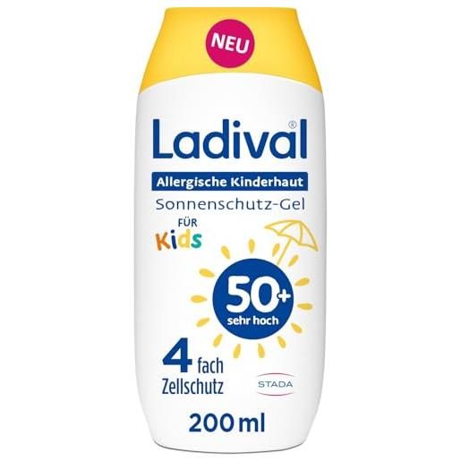 Ladival gel solare per bambini, protezione solare upf 50+, per la pelle allergica dei bambini, protezione solare, impermeabile, protezione uv per la pelle sensibile del bambino e dei bambini, in caso