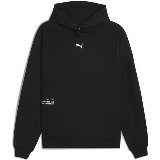 PUMA felpa con cappuccio run club da uomo, accessori, nero, s