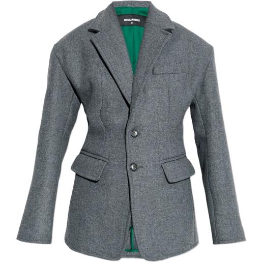 DSQUARED2 blazer monopetto - grigio
