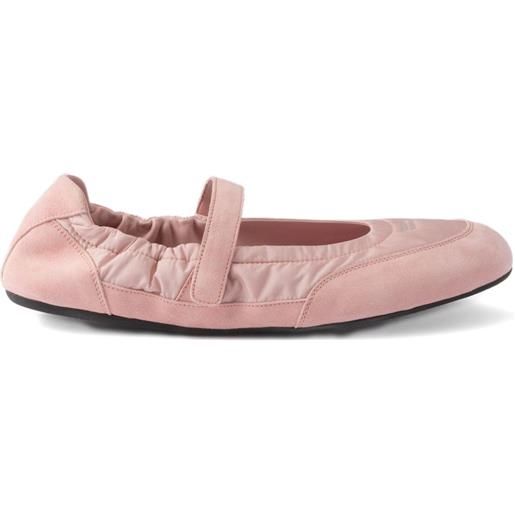 Prada ballerine collapse con cinturino - rosa