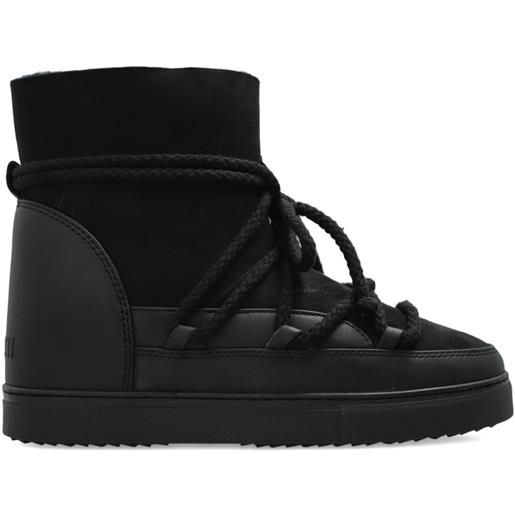 Inuikii stivali da neve in pelle - nero