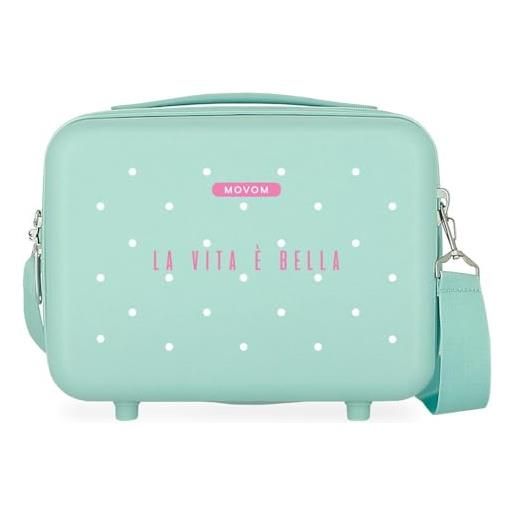 MOVOM la vita e bella nececer adattabile blu 29 x 21 x 15 cm rigido abs 9,14 l 0,8 kg, blu, necessità adattabile
