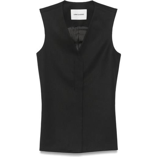 Low Classic canotta in twill - nero