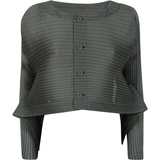 Issey Miyake cardigan svasato - blu