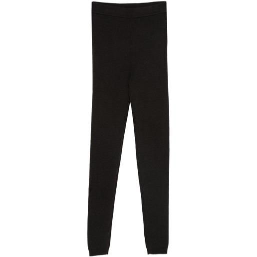 P.A.R.O.S.H. leggings a coste - marrone